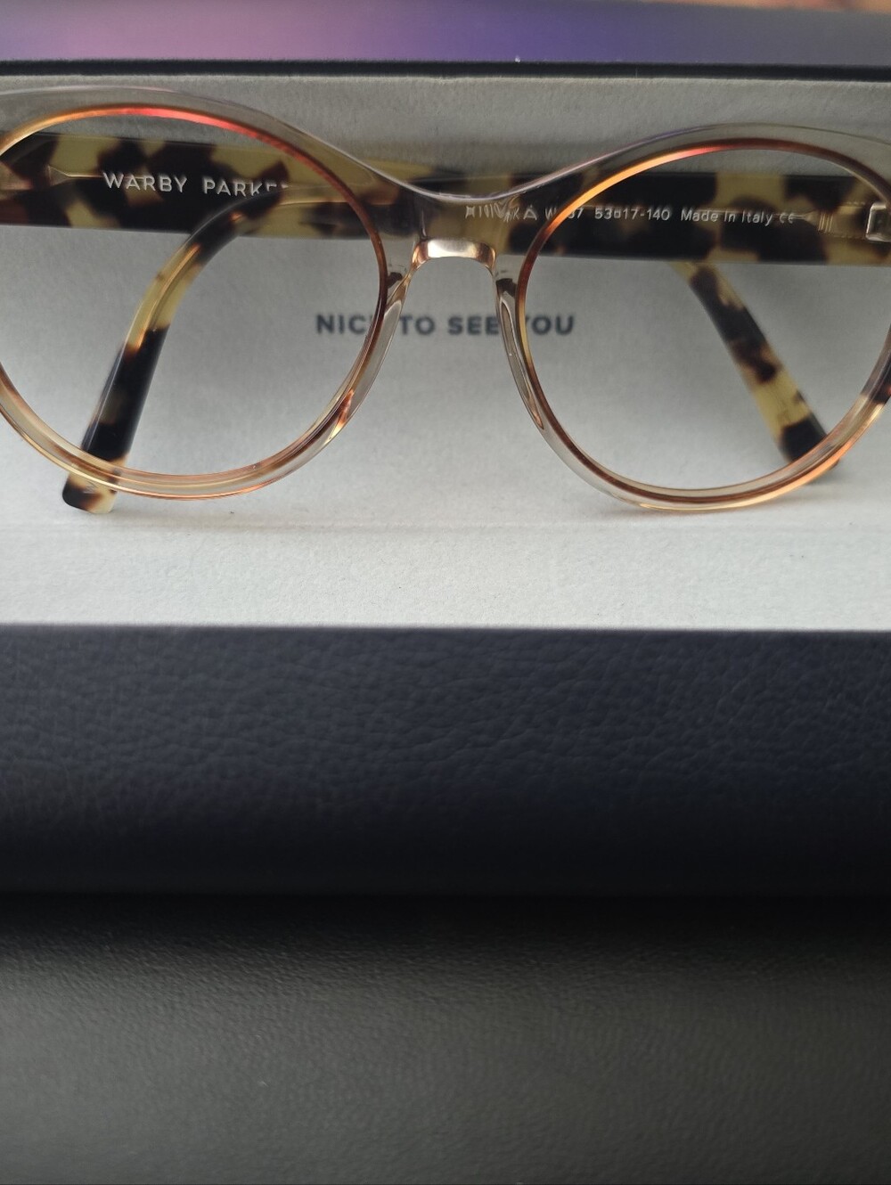 Tortoiseshell Round Women's Eyeglass Frames - Unbranded - Picture 4 of 4